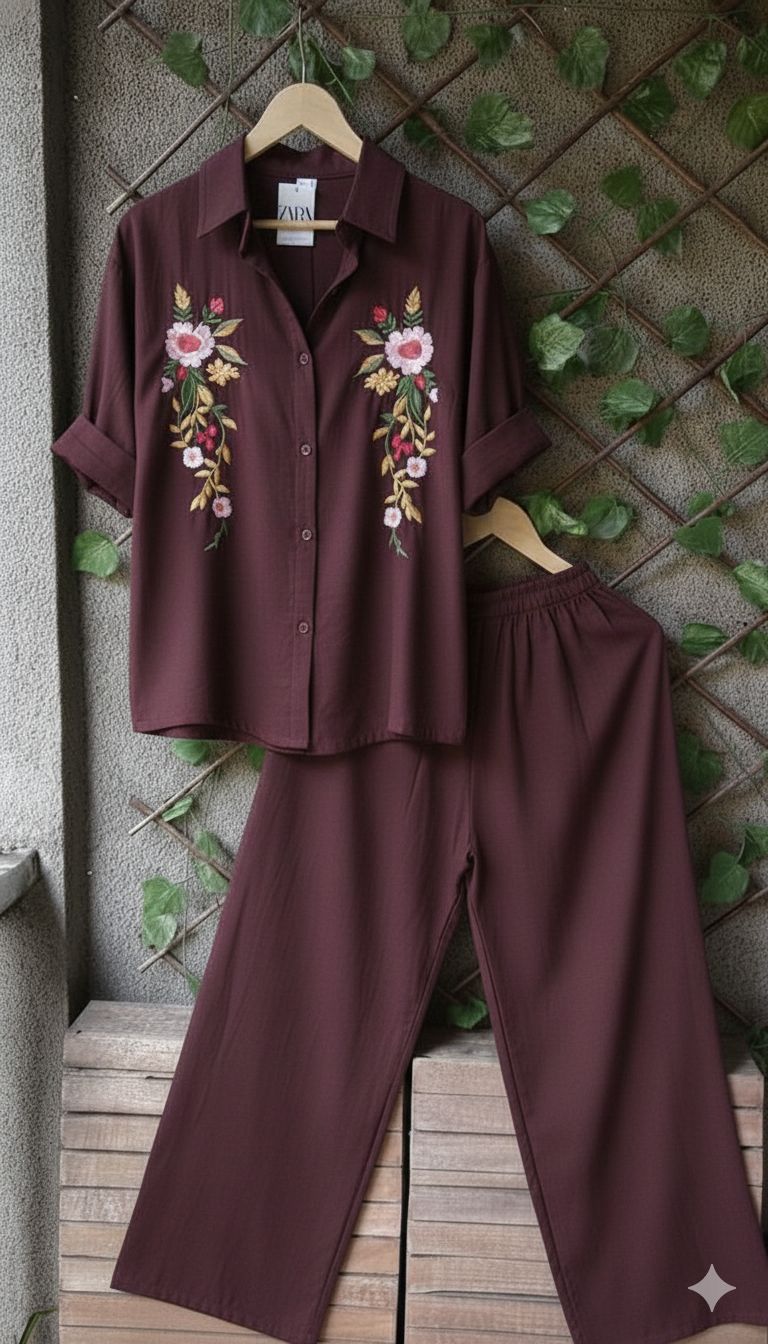 embroidery co-ord set