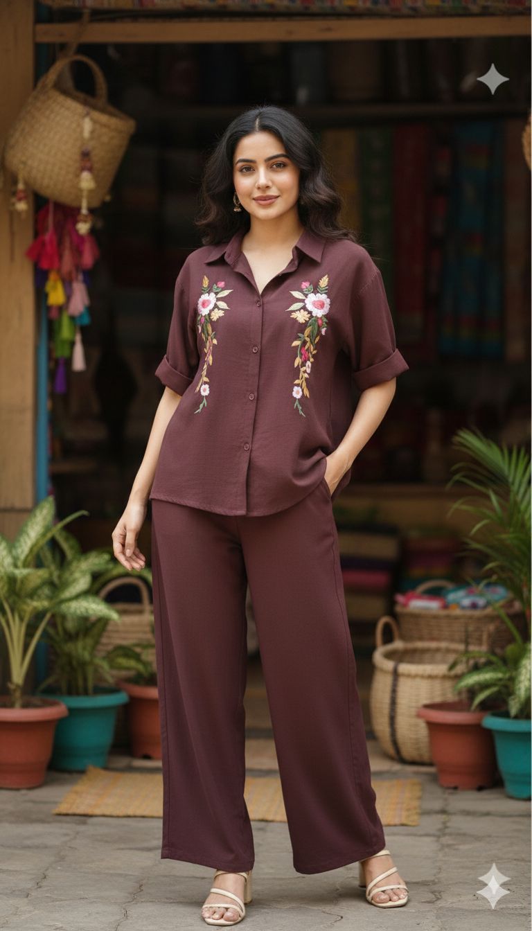 embroidery co-ord set